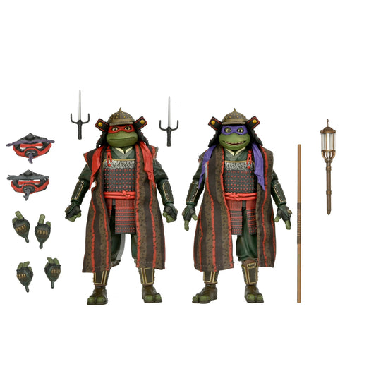 NECA Teenage Mutant Ninja Turtles 3 (Movie) - Turtles in Time - 7" Scale Action Figures - Donatello & Raphael 2 Pack