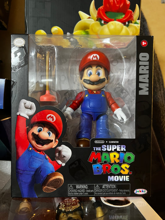 Super Mario Bros Movie 2023 Mario 5" Figure New Sealed Jakks Official Nintendo