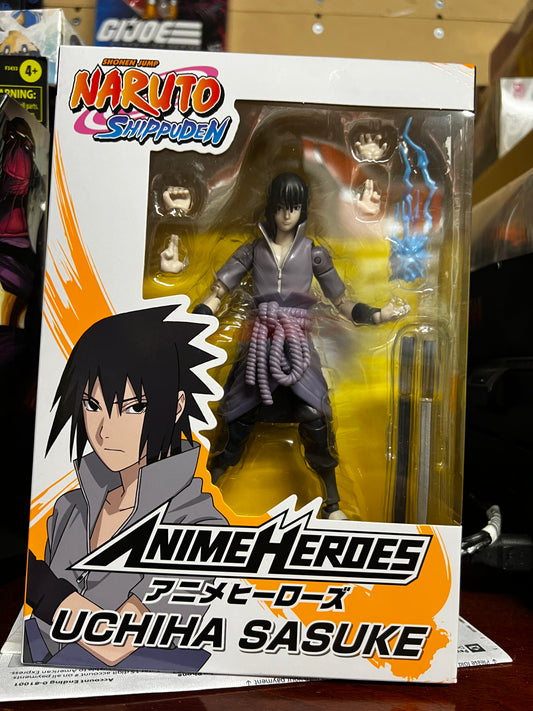 Naruto Bandai Anime Heroes Uchiha Sasuke 6" Action Figure