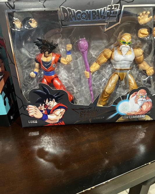 Dragon Ball Goku And Master Mutenroshi Action Figure 2 Pack 2021 Comic Con